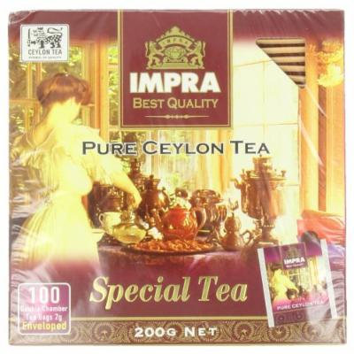Impra Pure Ceylon Special Tea , 100-Count Tea Bags (Pack of 6)