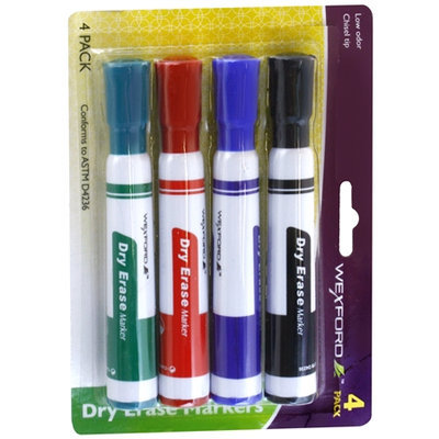 Wexford Dry Erase Marker - 4 ea - School Supplies