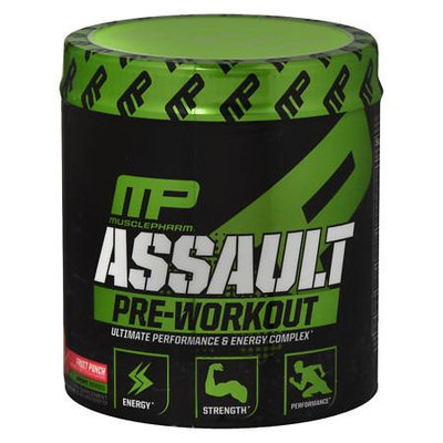MusclePharm Assault Pre-Workout Powder 30 Servings Fruit Punch - 12.8 oz.