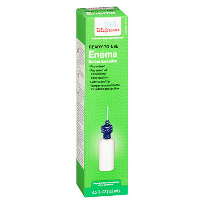 Walgreens Enema Saline Laxative - 4.5 oz.