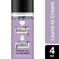 Love Beauty and Planet Argan Oil and Lavender Smooth and Serene Leave In Conditioner Cream 4 oz