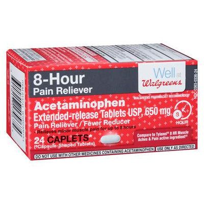 Walgreens 8 Hour Pain Relief Capsules - 24 ea
