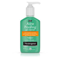 Neutrogena Acne Proofing Salicylic Acid Daily Acne Treatment Gel Facial Cleanser and Wash, 6 oz