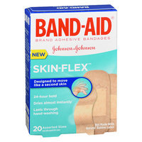 Band-Aid Flexible Bandages Skin Flex Assorted - 20 ea