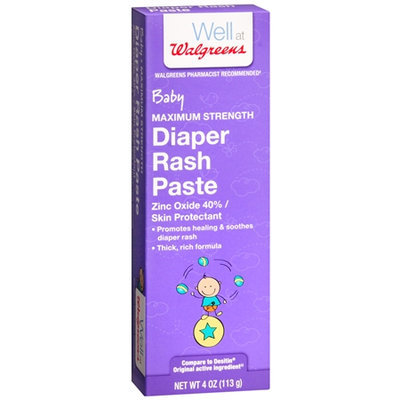Walgreens Baby Diaper Rash Paste, 4 oz
