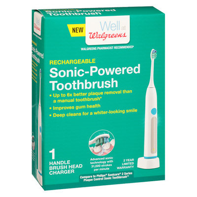 Walgreens Sonic Handle Powered Toothbrush - 1 ea