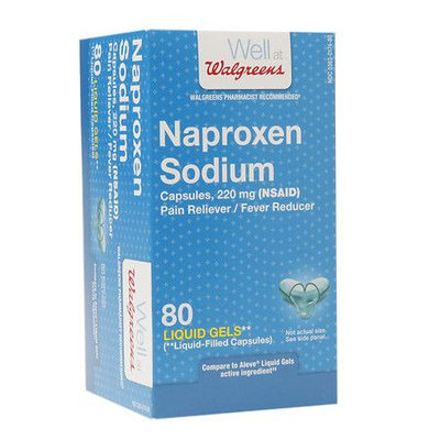 Walgreens Naproxen Sodium Liquid Gels - 80 ea
