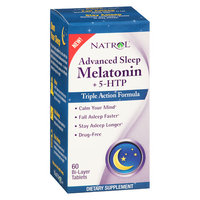 Advanced Sleep Melatonin with 5-HTP, 60 Bi-Layer Tablets, Natrol