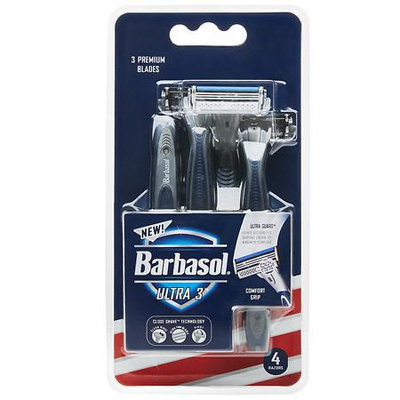 Barbasol Ultra 3 Disposable Razors - 4 ea