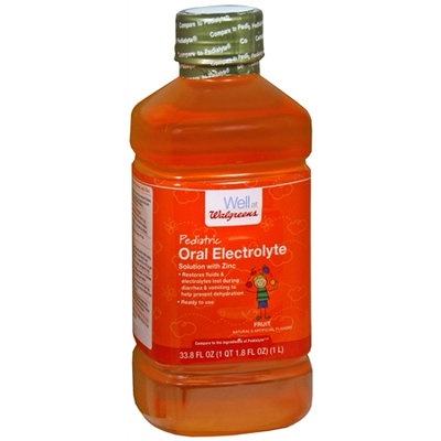 Walgreens Pediatric Oral Electrolyte Solution with Zinc Fruit - 33.8 oz.