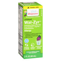 Walgreens Wal-Zyr Children's Sugar Free Dye Free Grape - 2 oz.