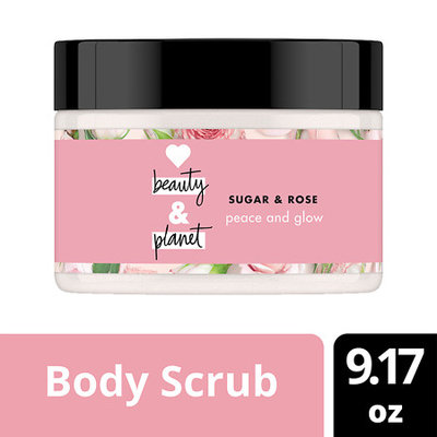 Love Beauty and Planet Sugar and Rose Scrub Peace and Glow Creamy Body Scrub 9.17 oz