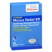 Walgreens Mucus Relief Extended-Release Tablets 600 mg - 1 ea