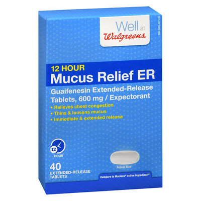 Walgreens Mucus Relief Extended-Release Tablets 600 mg - 1 ea