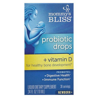 Mommy's Bliss Probiotic Drops With Vitamin D - 0.34 oz.
