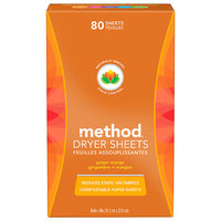 method dryer sheets ginger mango
