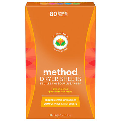 method dryer sheets ginger mango