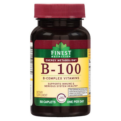 Finest Nutrition B 100 Caplets Time Released - 50 ea
