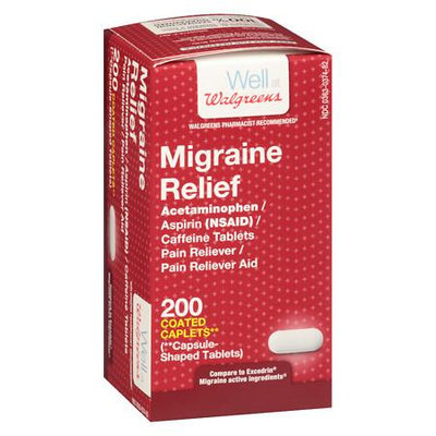 Walgreens Migraine Caplets - 200 ea