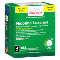 Walgreens Nicotine Lozenges 4 MG Sugar Free Mint - 144 ea