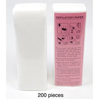 Hair Removal Wax Strips for Facial & Body Hair Removal, Depilatory Paper Large Professional Non-woven 200 Pieces