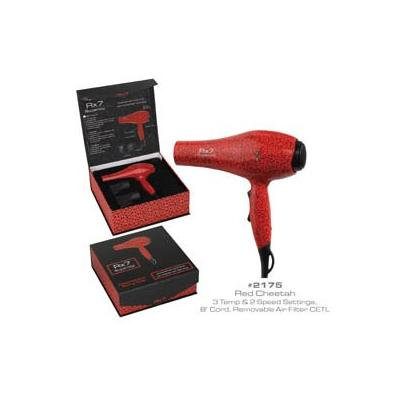 RX7 Superlite Ionic Tourmaline Hairdryer, Red Cheetah, 32 Ounce