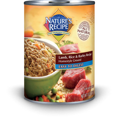 Nature's Recipe Easy to Digest Lamb, Rice & Barley Formula Canned Dog Food