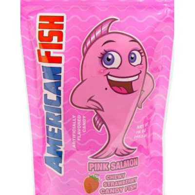 Sweet's Candy American Fish Chewy Candy - Pink: 16-Ounce Bag