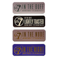 W7’s Ultimate Eyeshadow Collection with Natural Nudes and Smokey Shades - Four Gorgeous, 12-in-1 palette sets: Colour Me Buff + Colour Me Nude + In The Night + Lightly Toasted