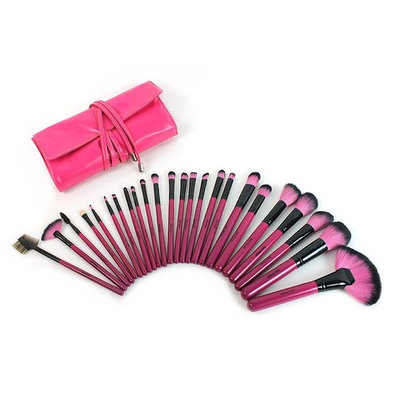 Salon Designs Makeup Brush Set with Bag (24-Pieces)