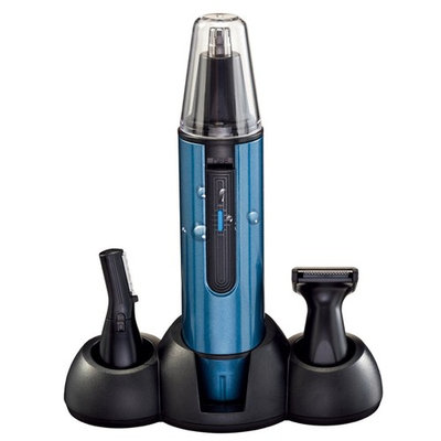 Briidea Nose Ear Hair Trimmer with Beard Eyebrow 3 in 1 Grooming Kit Waterproof Nose Clippers Wet/Dry Shaver Trimming Set for Men Women With Led Light Design