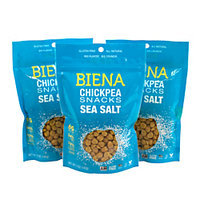 Biena Chickpea Snacks, Sea Salt Roasted, 5 Oz
