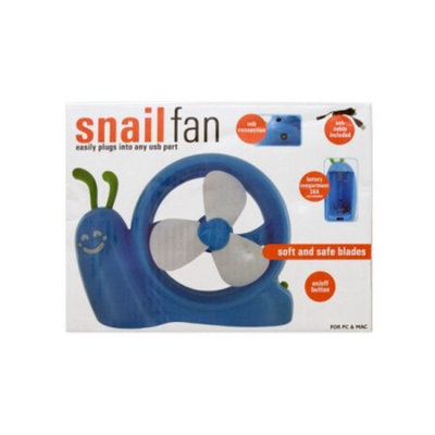 Kole Imports Battery Operated Snail USB Fan (OD411)