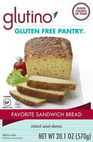 Glutino Gluten Free Pantry Favorite Sandwich Bread Mix - 20.1 oz pack of 6
