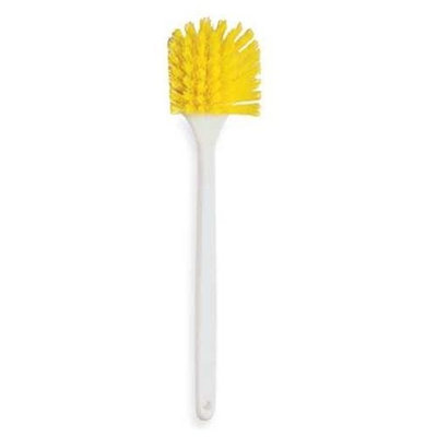 Tough Guy Utility Scrub Brush (Long Handle, Yellow). Model: 3NB57