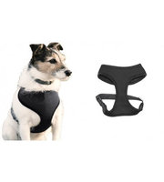 Medex 2 Layer Adjustable Added Dog Friendly Vest Harness By Animal Heaven-Color Black- Size Small