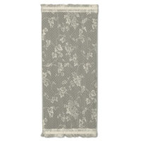 Heritage Lace Ivy Graphic Print & Text Sheer Rod pocket Single Curtain Panel