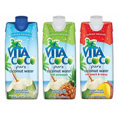 Vita Coco Coconut Water, Variety Pack, 16.9 Ounce (Pack of 12)