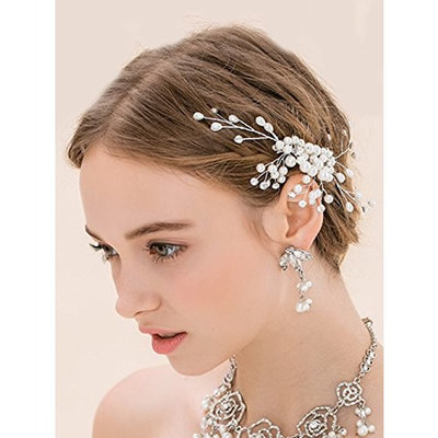 Missgrace Handmade Crystal Bridal Hair Comb Wedding Hair Accessories-Women Wedding Evening Party Headpiece