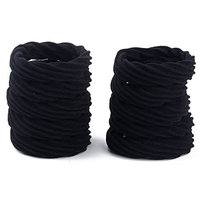 Prettyou 10 Pieces Korea Style Wide Hair ties No Crease Effortless Pony Hair Holder elastics Fashion Accessories for Women