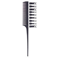 1 Set Combs Hair Brush Hairdressing Double Side Dye Comb Anti Static Drying Tinting Color Styling Tools Combo Pocket Long Round Handle Holder Magnificent Popular Beard Natural Kids Travel Kit