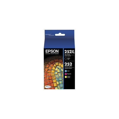 Epson Ultra T252XL-BCS Ultra 252XL/252 Black and CMY Color Cartridges
