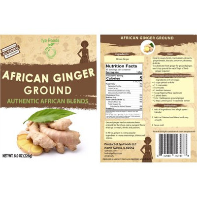 Iya Foods Llc African Ginger Ground â 8oz