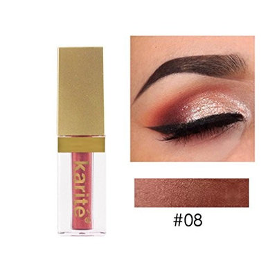 YOYORI Eye shadow,8 Colors Eyeshadow Liquid Waterproof Glitter Eyeliner Shimmer Makeup Cosmetics for Professional Makeup or Daily Use (H)