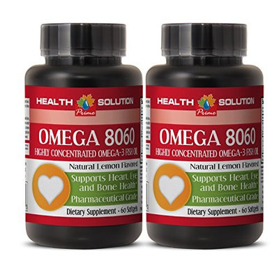 Immune support in dogs - OMEGA 8060 (HIGHLY CONCENTRATED FISH OIL) - Omega 3 eyes - 2 Bottle 120 Softgels