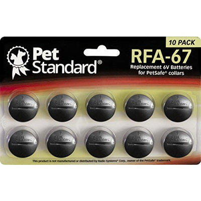 PetStandard Replacement Batteries for PetSafe RFA-67 (Pack of 10)
