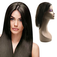 uxcell Human Hair Wigs Straight 18