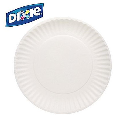 DIXIE 709902WNP9 Paper Plates, Disposable, White, PK250