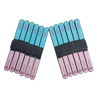 Double Sided Nail Files 320/600/1200/3000 Grits Nail Buffering Files, Pack of 12