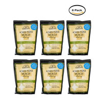 PACK OF 6 - Village Naturals Therapy Aches + Pains Muscle Relief Foaming Bath Soak With Epsom Salt Eucalyptus + Spearmint + Menthol, 36.0 OZ